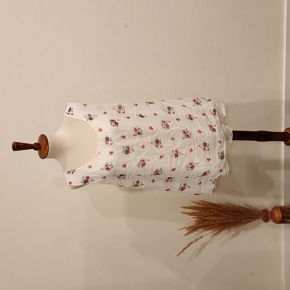 Carla Conti Silk Floral Tank Top Blouse